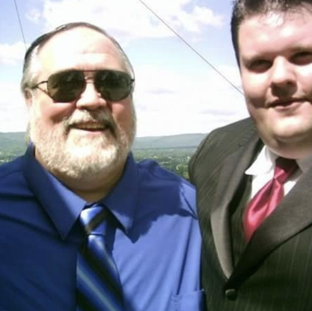 Dad and I at a wedding in 2006